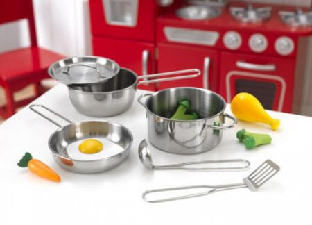 Kidkraft accesorios de cocina de metal 63186