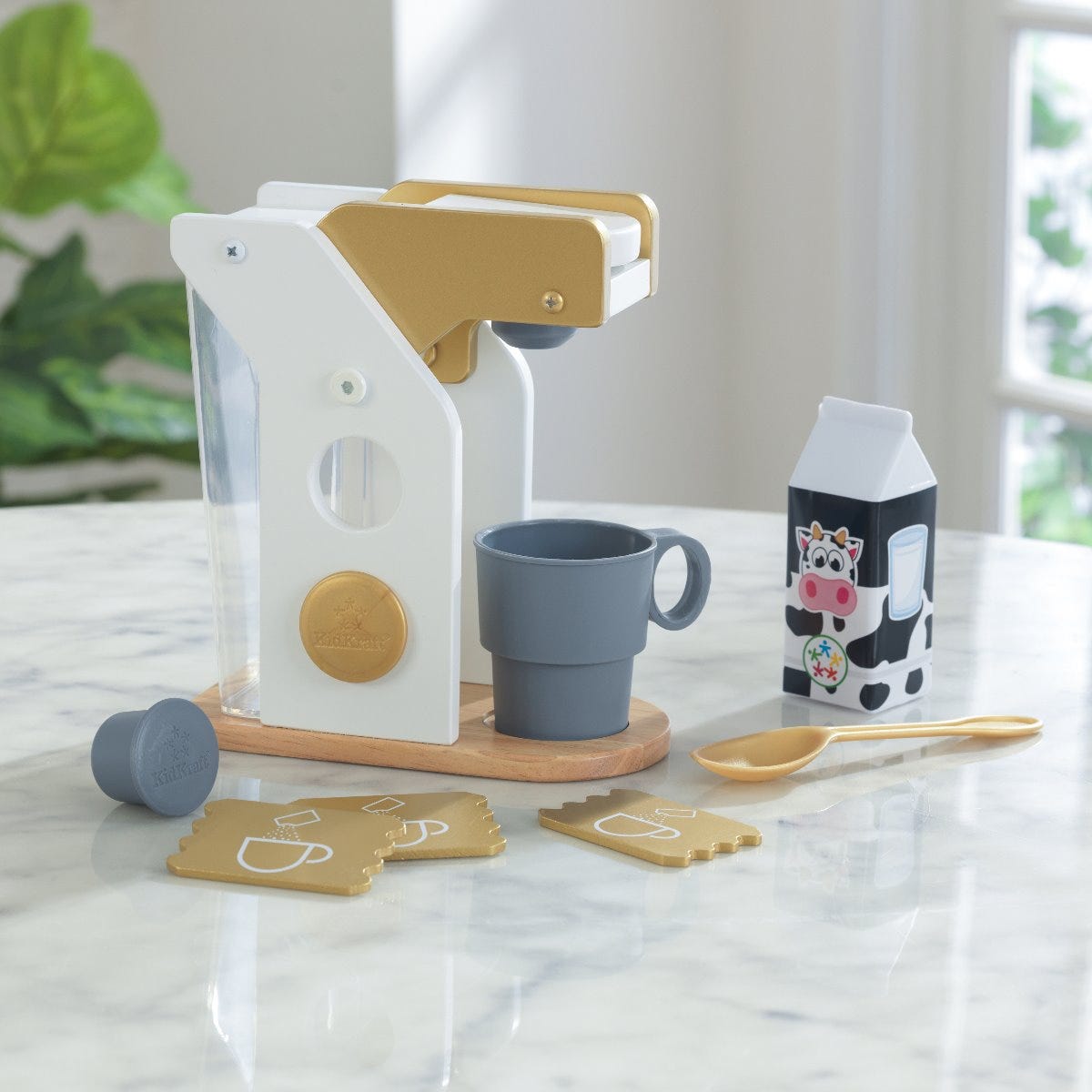 Precio Juego de imitación café - Tonos metalizados