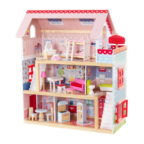 casa de muñecas de madera chelsea 65054 kidkraft