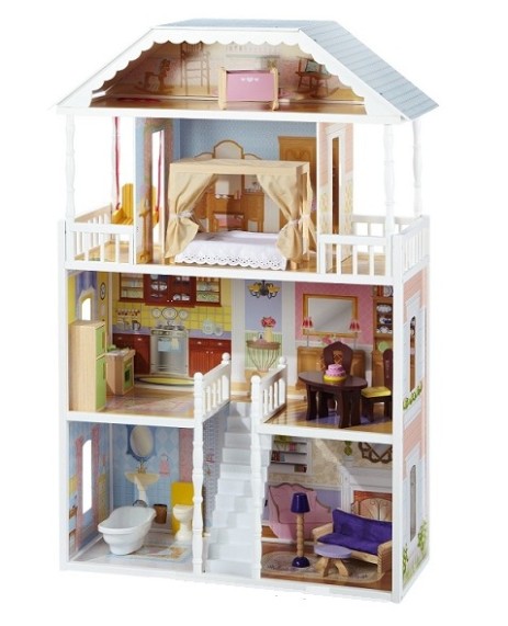 casa de muñecas de madera savannah 65023 kidkraft