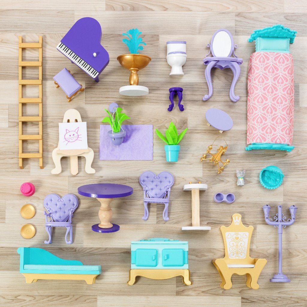 Kidkraft Casa De Muñecas Castillo Fiesta de Princesas - accesorios