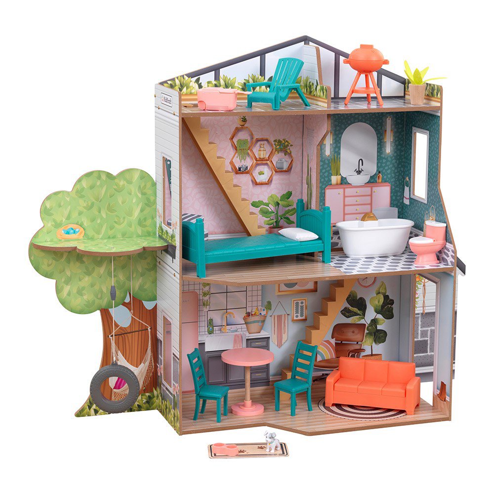 Kidkraft Casa de Muñecas Barbacoa en el Patio Trasero