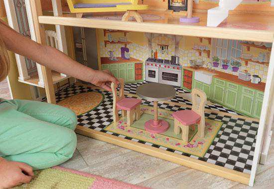 Detalle de la cocina Kidkraft casa de muñecas 65869 kayle