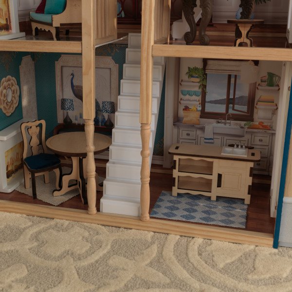 Detalle parte inferior de kidkraft casa gran aniversario 65947