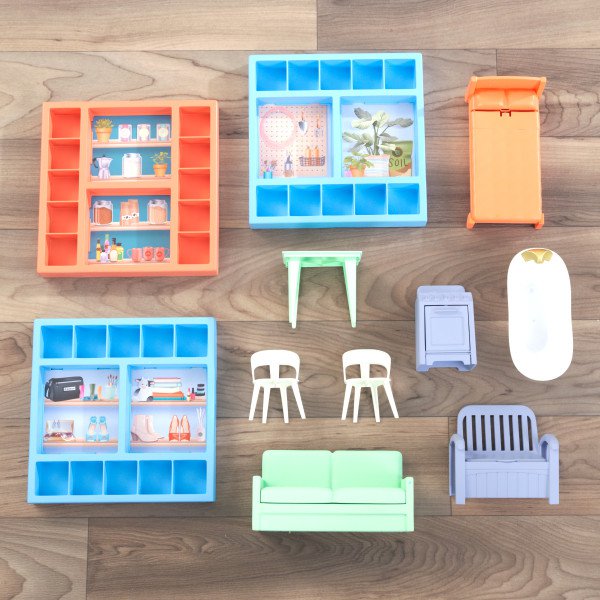 Kidkraft Casa De Muñecas Hazel 65990 - vista mobiliario
