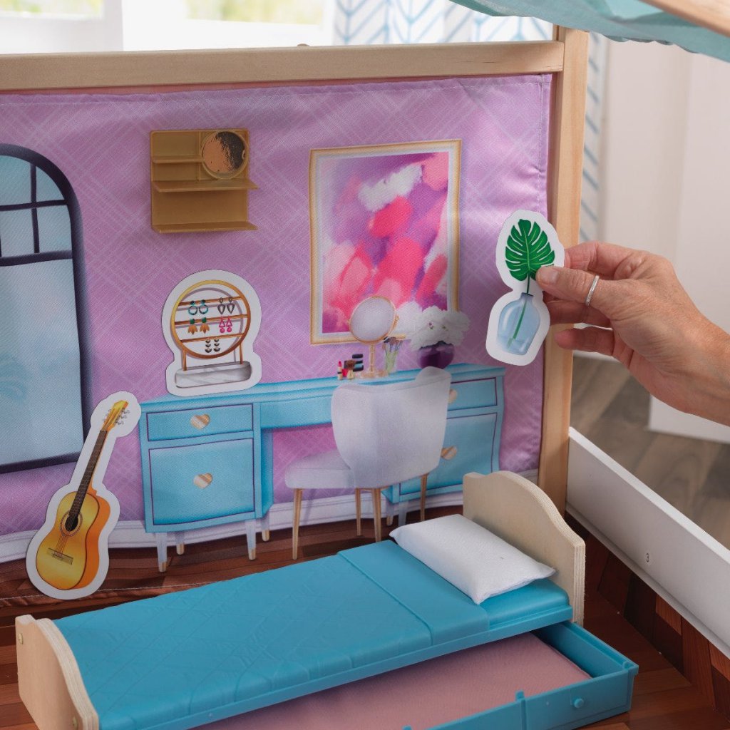 Kidkraft Casa De Muñecas Diseñado por mi: Cambio magnetico - fondo tela y pieza magnetica