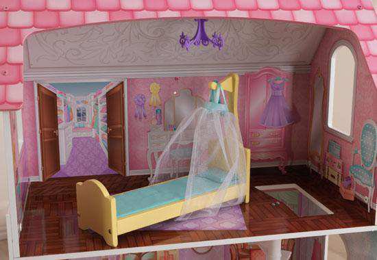 Detalle habitación vestidor de kidkraft casa de muñecas 65179 penelope