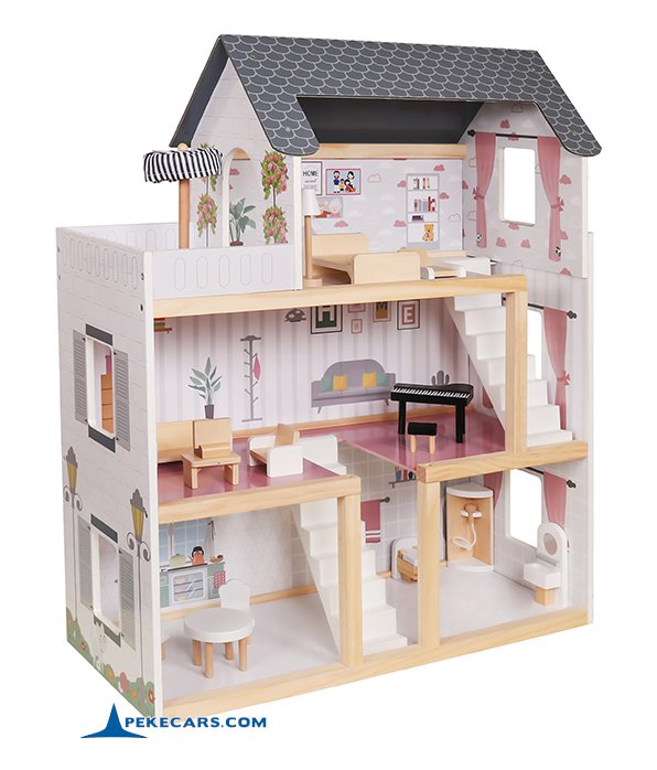 Casa de Muñecas Chic con Luces y Accesorios