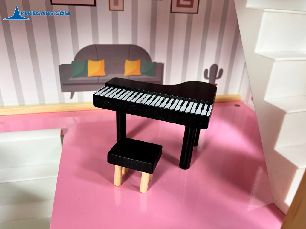 casas de muñecas grandes casita infantil chic luces accesorios