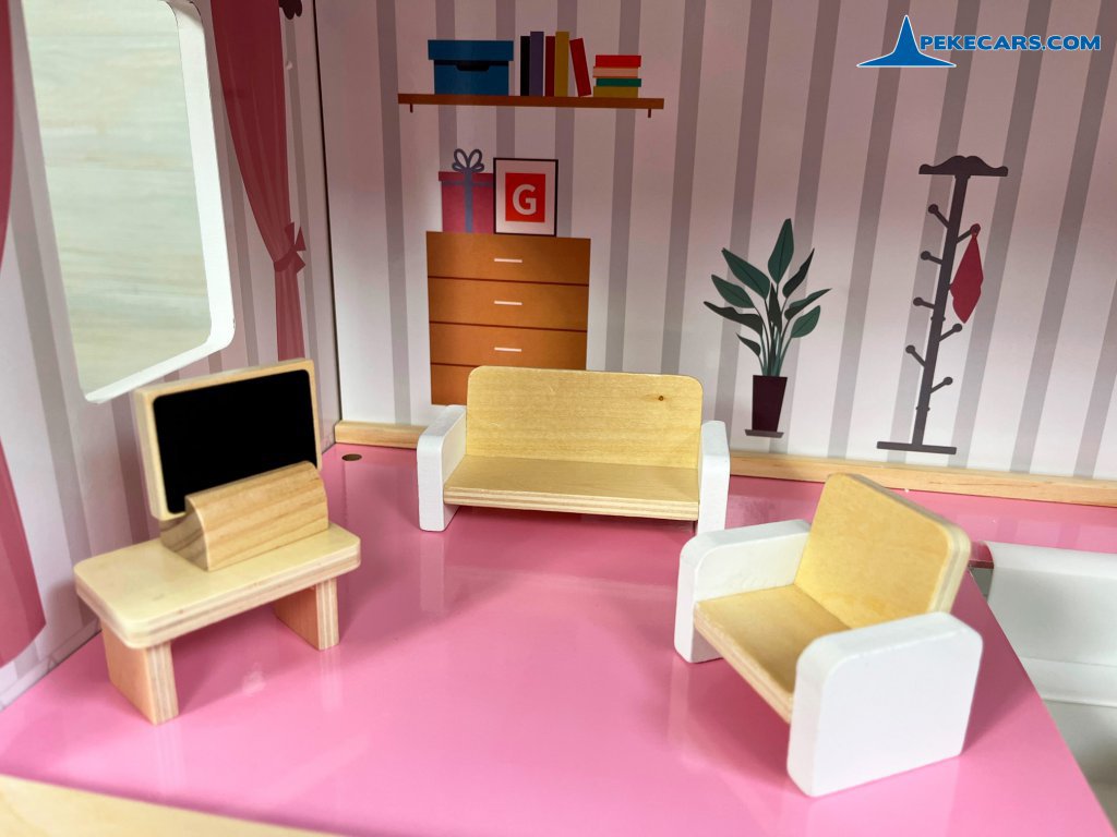 casa de muñecas para niñas casita infantil chic luces accesorios