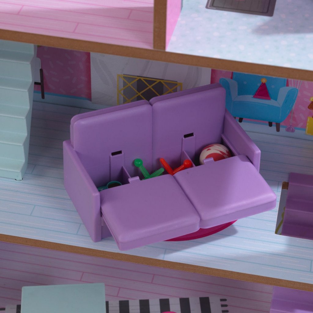 Kidkraft Casa de Muñecas Lolly - sofa almacenaje