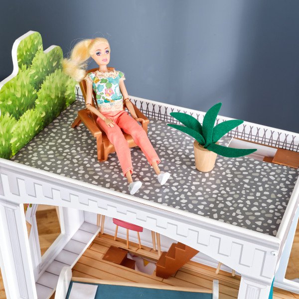 Kidkraft Casa de Muñecas Rowan - terraza