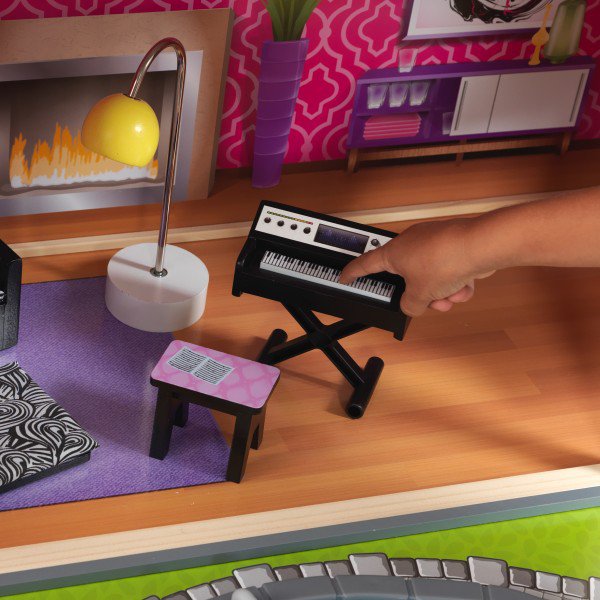 casa de muñecas con muebles kidkraft munecas uptown