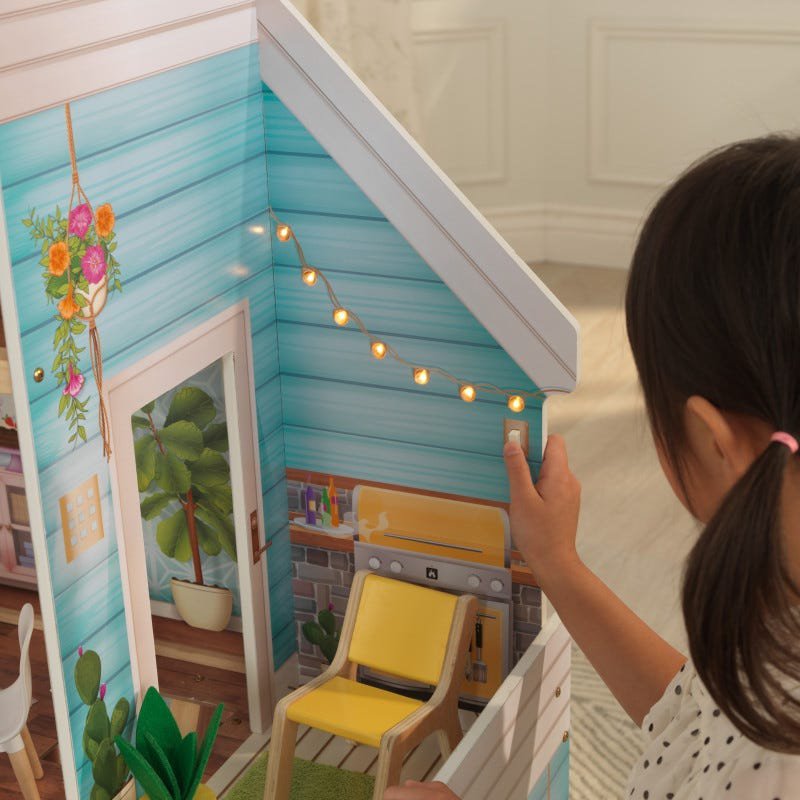 Kidkraft Casa de Muñecas Zoey - luz terraza
