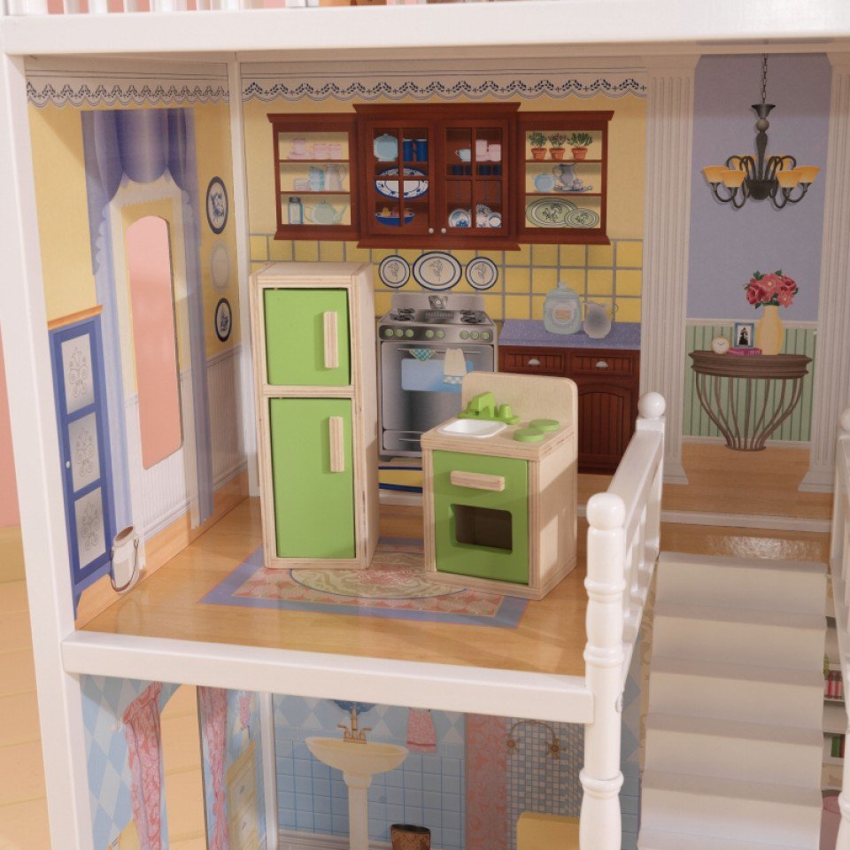 Detalle de la cocina de kidkraft casa de muñecas savannah 65023
