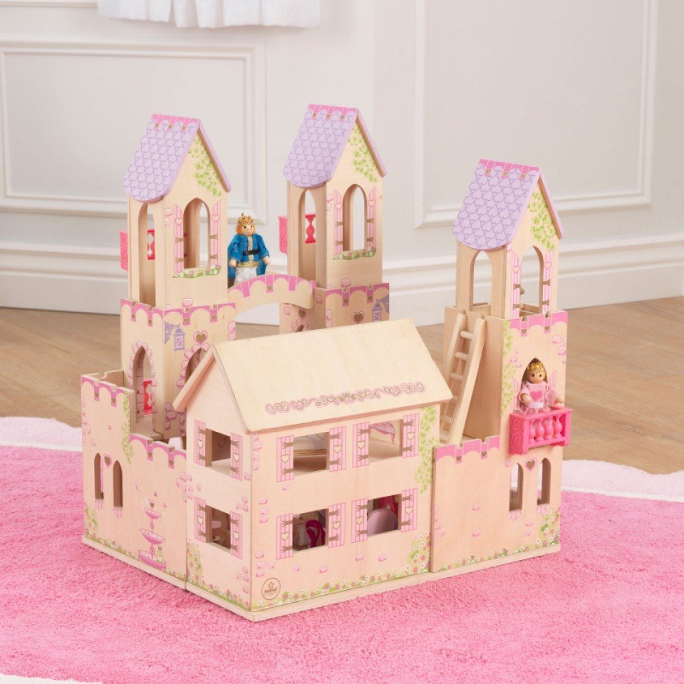 Detalle del castillo de princesas 65259 kidkraft