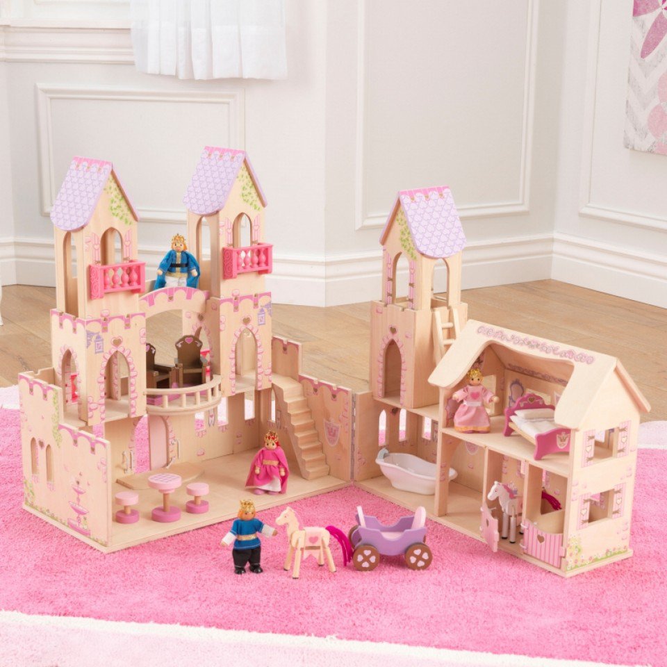 Castillo de princesas 65259 kidkraft desplegado