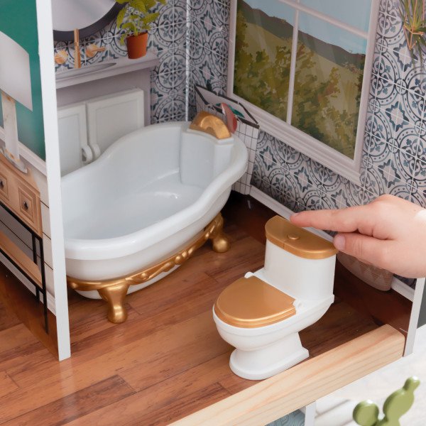 Kidkraft Casa De Muñecas Mansion Celeste 65979 - baño