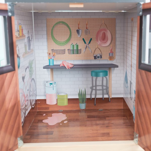 Kidkraft Casa De Muñecas Mansion Celeste 65979 - garaje