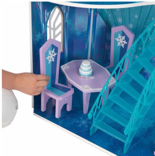 Detalle mesas y sillas de kidkraft 65880 mansion copo de nieve - frozen