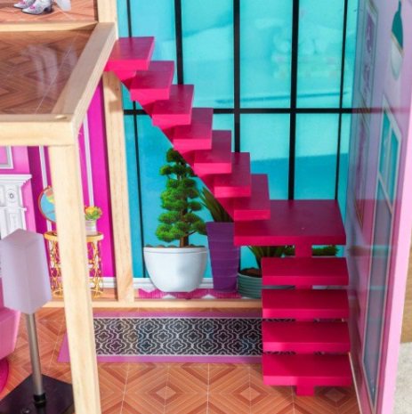 Detalle escaleras de kidkraft mansión de los reflejos 65949
