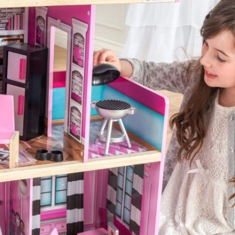 Detalle de la barbacoa de kidkraft mansión de los reflejos 65949