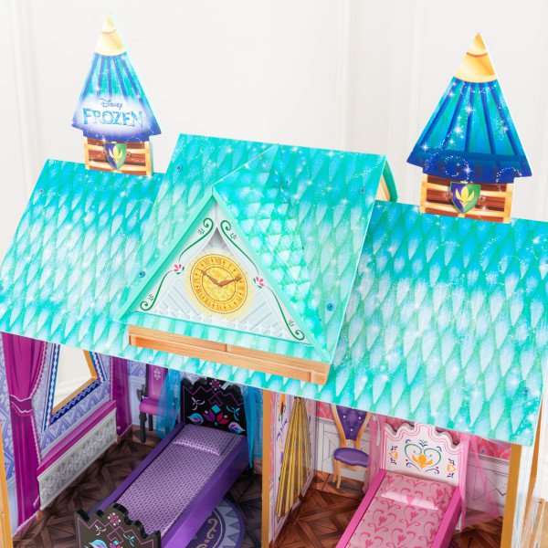 Detalle de la parte superior de kidkraft palacio de arendelle de frozen 65945