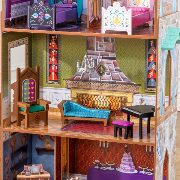 Detalle del salón de kidkraft palacio de arendelle de frozen 65945
