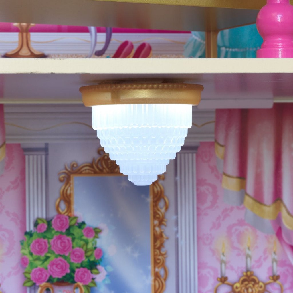 Kidkraft Casa De Muñecas Castillo Rose Garden - lampara de techo