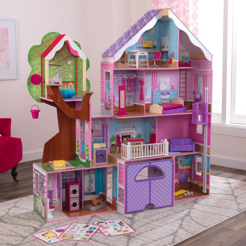 Kidkraft Casa De Muñecas Treehouse Retreat Mansion - vista casita