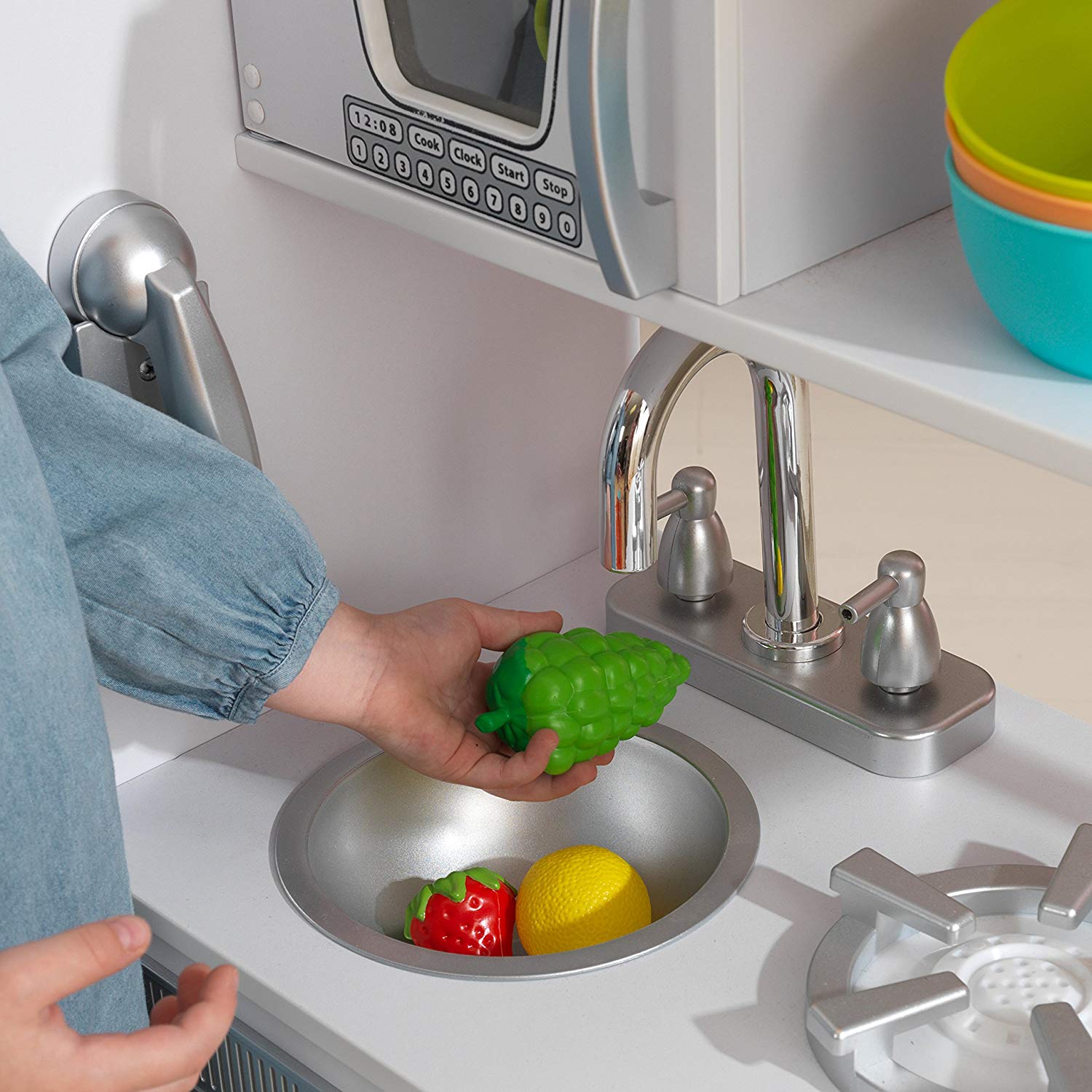 Comprar cocina de juguete Vintage de madera: blanca