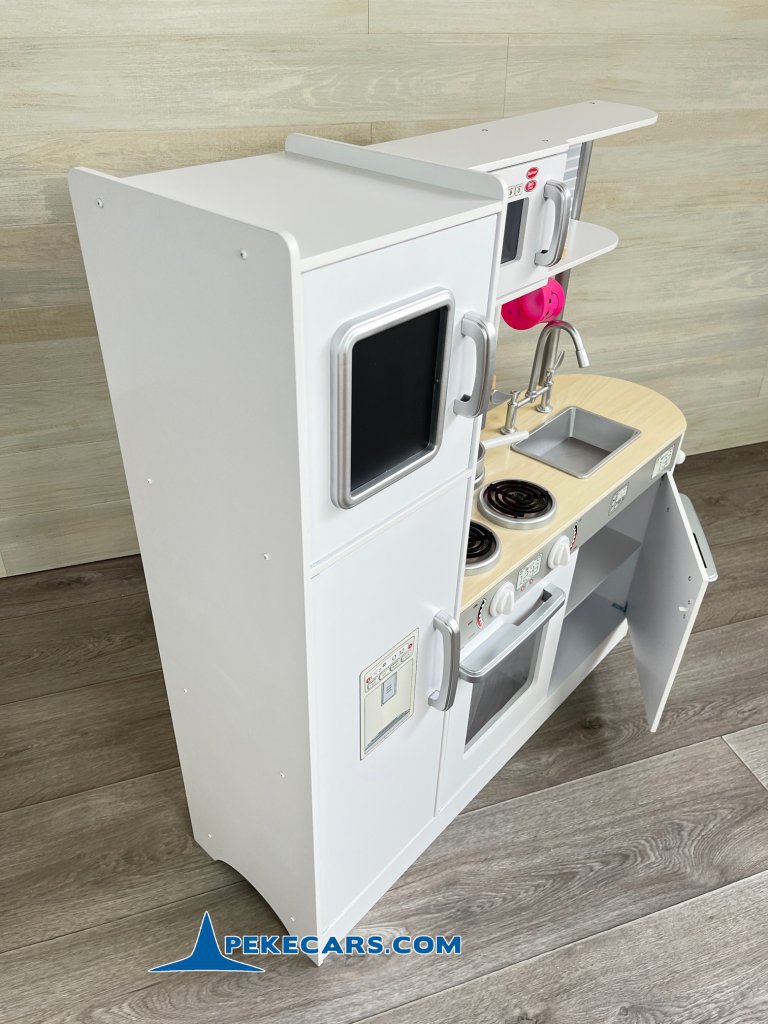 cocina de juguete grande accesorios blanca