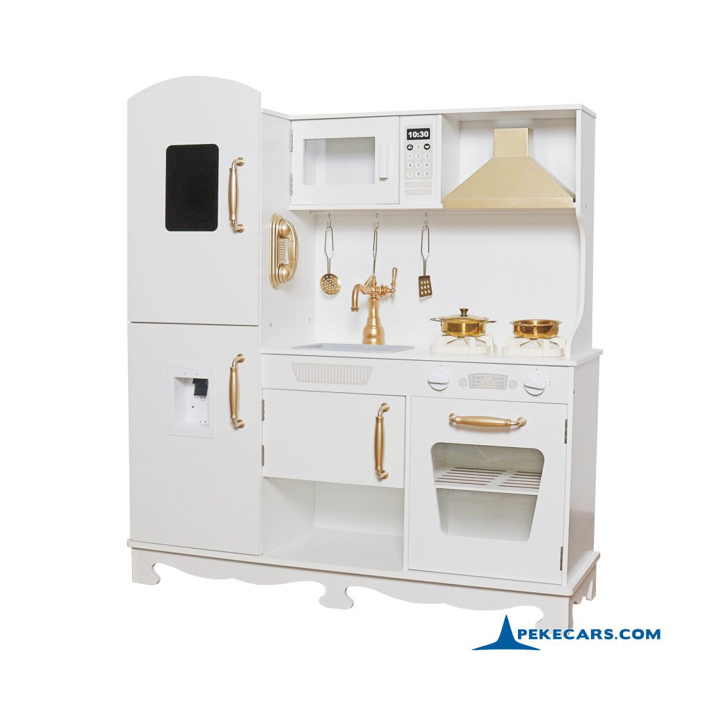 Cocina de Madera Infantil Blanca Retro