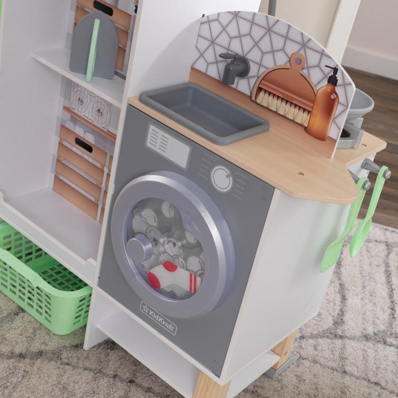 Kidkraft Cocina y Lavanderia 2 en 1 - lavadora