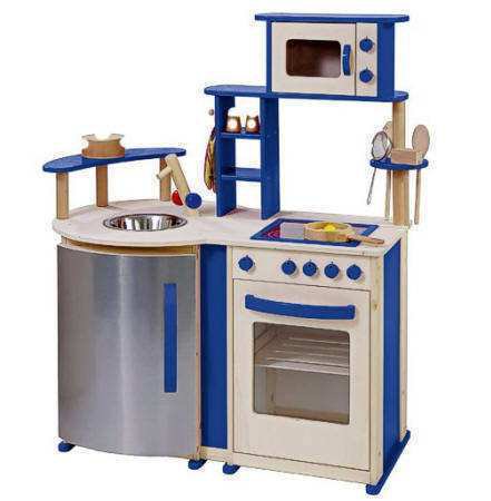 COCINA INFANTIL NATURAL AZUL HOWA