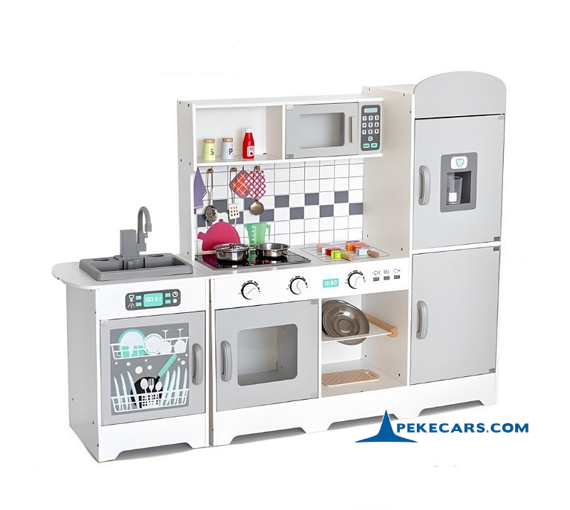 Cocina De Juguete De Madera Infantil Moderna Con Accesorios Color