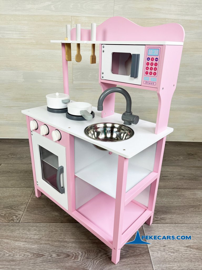 cocina de juguete para niñas infantil rosa accesorios