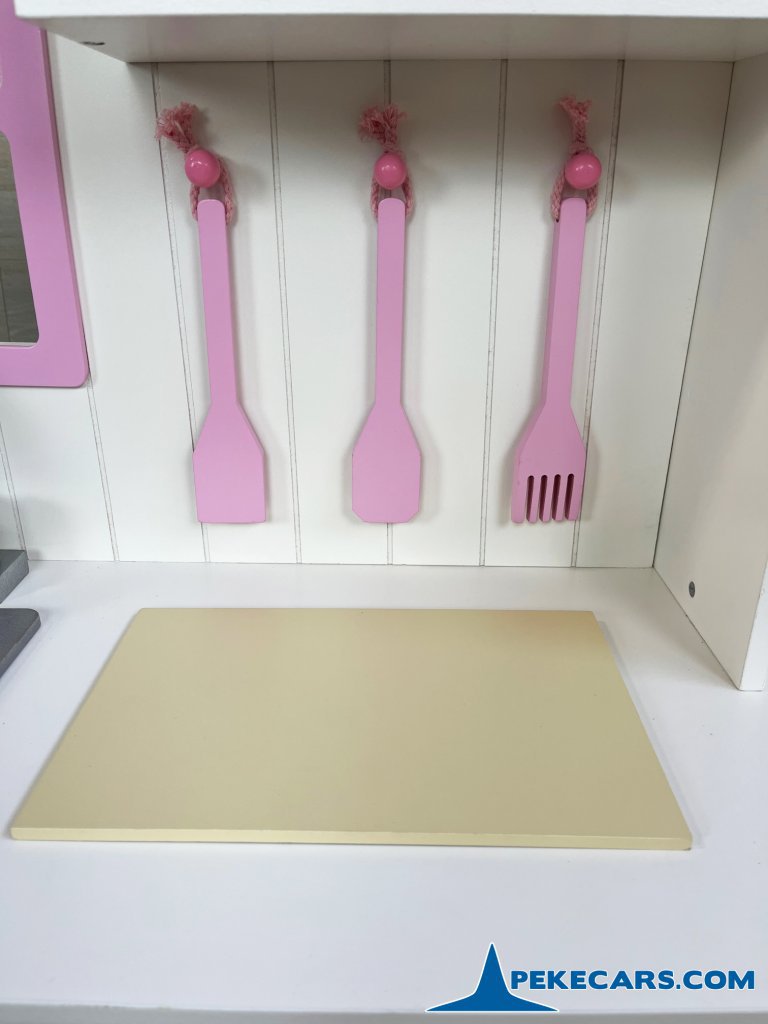 cocina de juguetes grandes blanco rosa