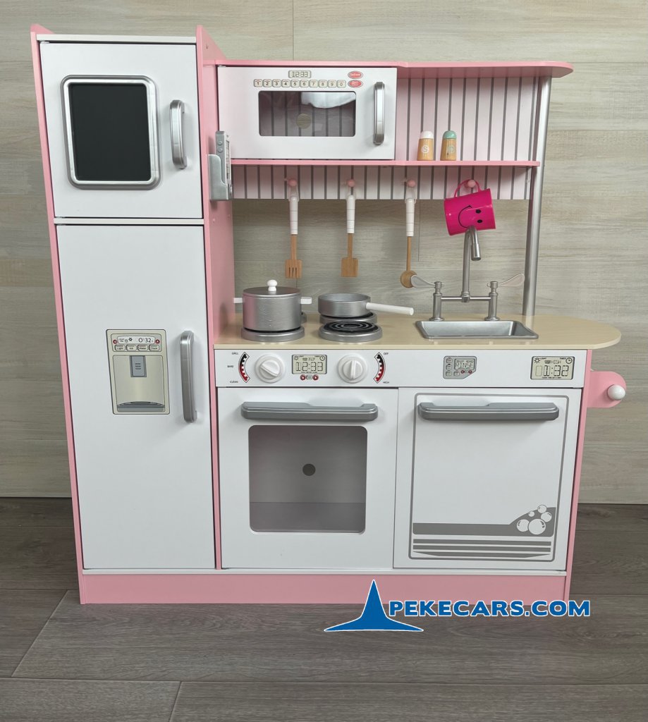 cocina de juguete accesorios rosa