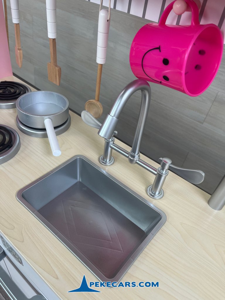 cocina de juguetes grandes accesorios rosa