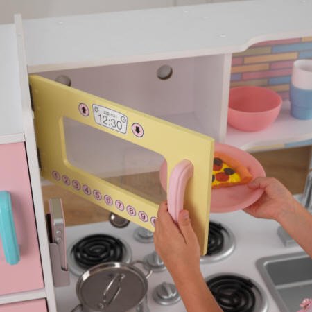 COCINA KIDKRAFT UPTOWN 53257 PASTEL MICROONDAS