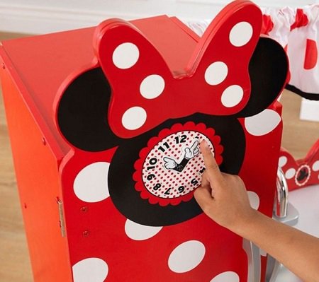 COCINA KIDKRAFT 53371 RETRO MINNIE ROJA RELOJ