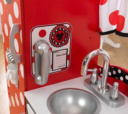 COCINA KIDKRAFT 53371 RETRO MINNIE ROJA FREGADERO