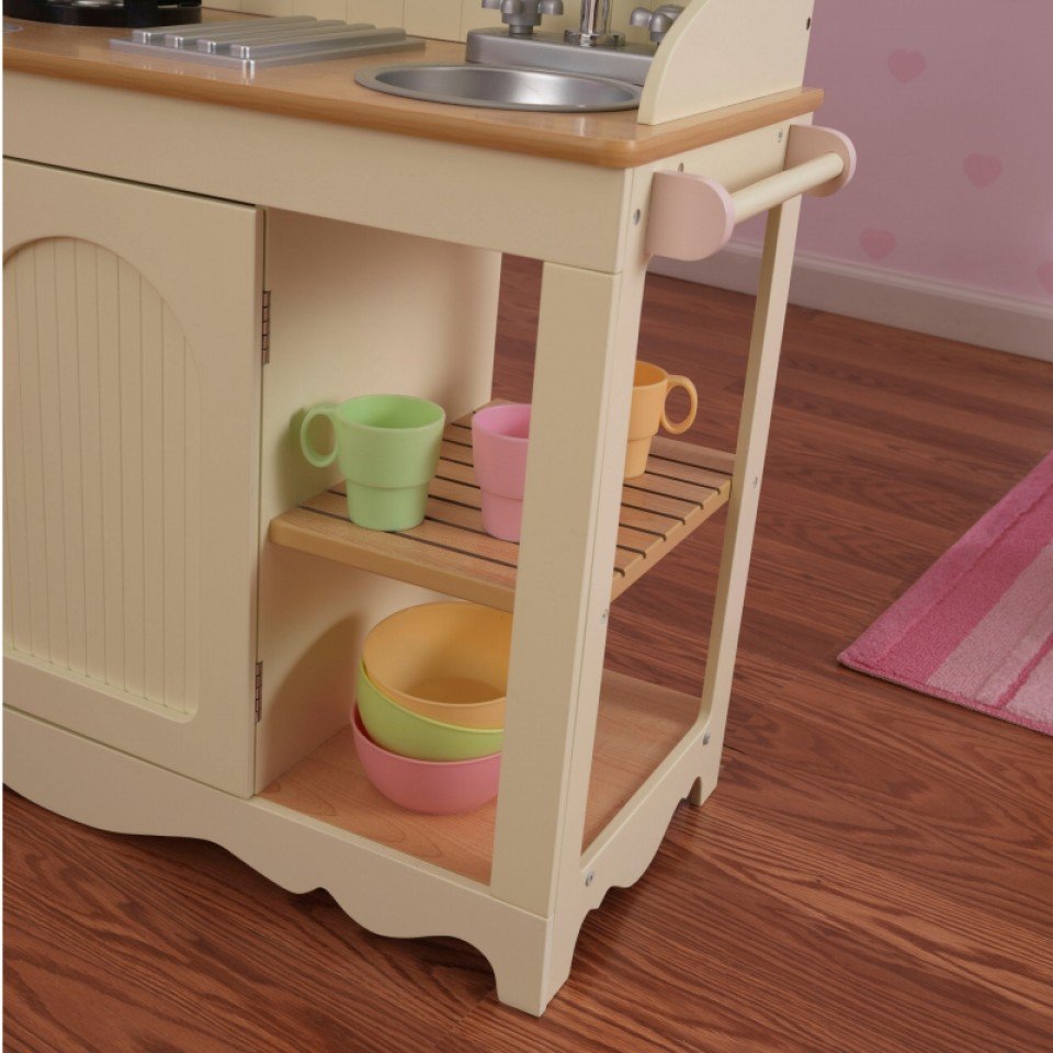 Cocina Estilo Pradera - Zoom lateral con soporte paño