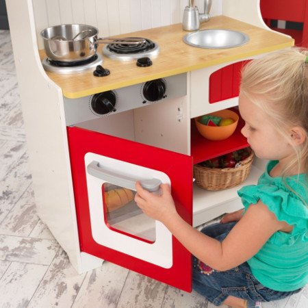 COCINA KIDKRAFT 53299 ROJA CAMPESTRE 2