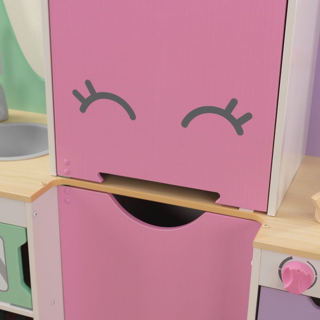 Kidkraft Cocina Lil' Friends - cara feliz rosa