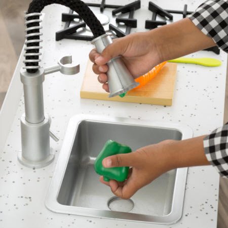 COCINA KIDKRAFT 53407 LITTLE COOK WORK STATION FREGADERO