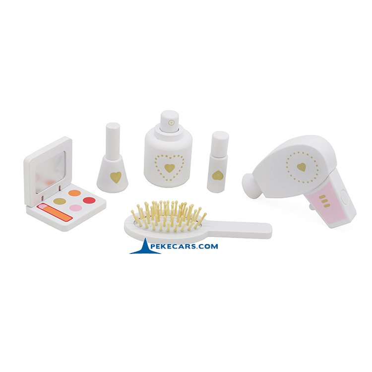 Mesa Tocador Infantil de Color Blanco con 5 Accesorios