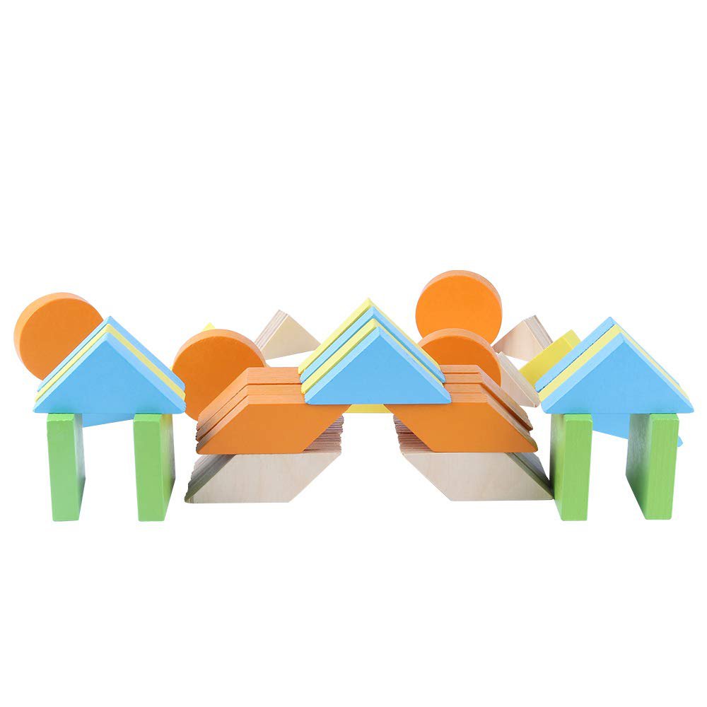 juguete madera con figuras de colores