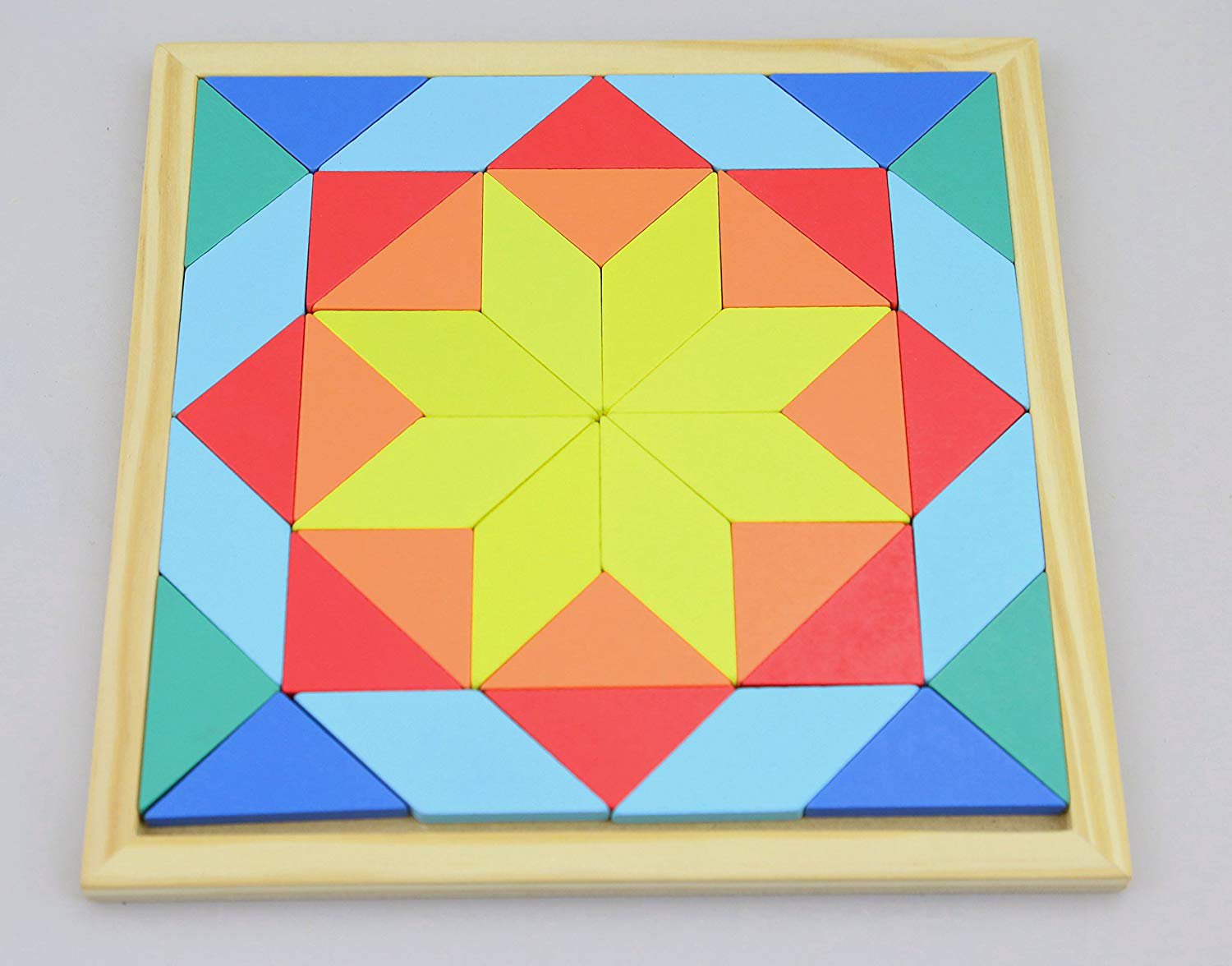 mosaico de juguete de madera